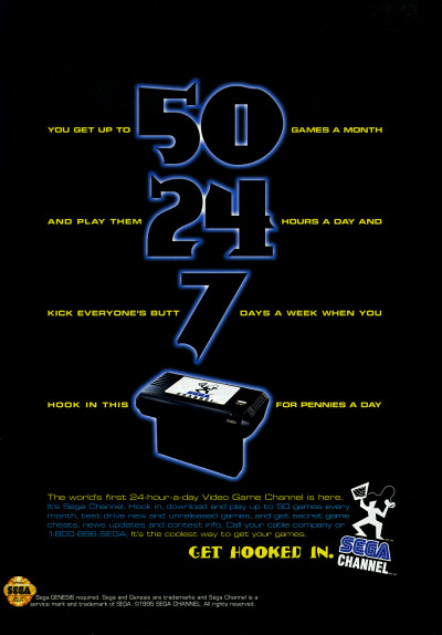 Sega Genesis Sega Channel advertisement - 1995