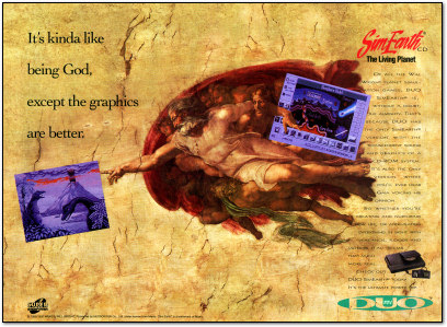 SimEarth God Ad - TurboDuo - 1993