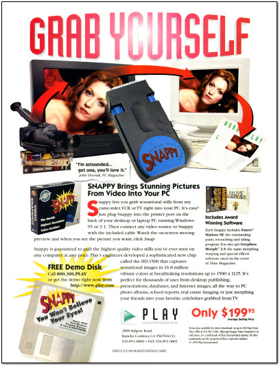 Snappy Video Snapshot Ad - 1995