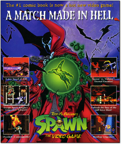 Spawn for Super NES SNES Ad - 1995