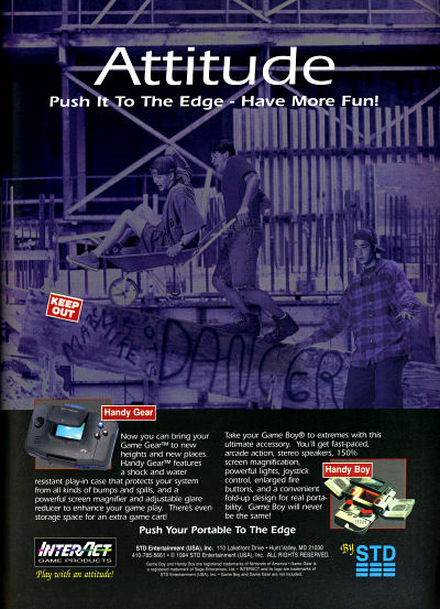 STD Interact Handy Boy Attitude Push it to the Edge Wheelbarrow construction site advertisement - 1994