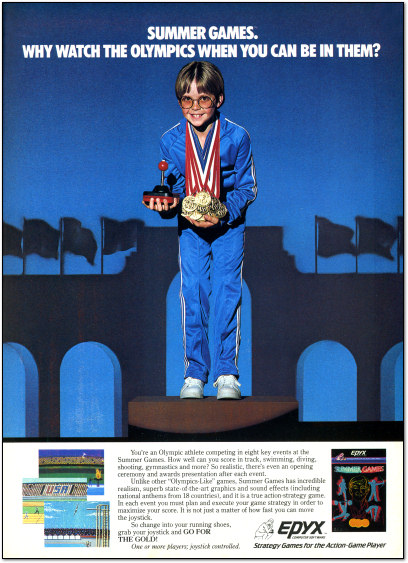 EPYX Summer Games Ad- 1984