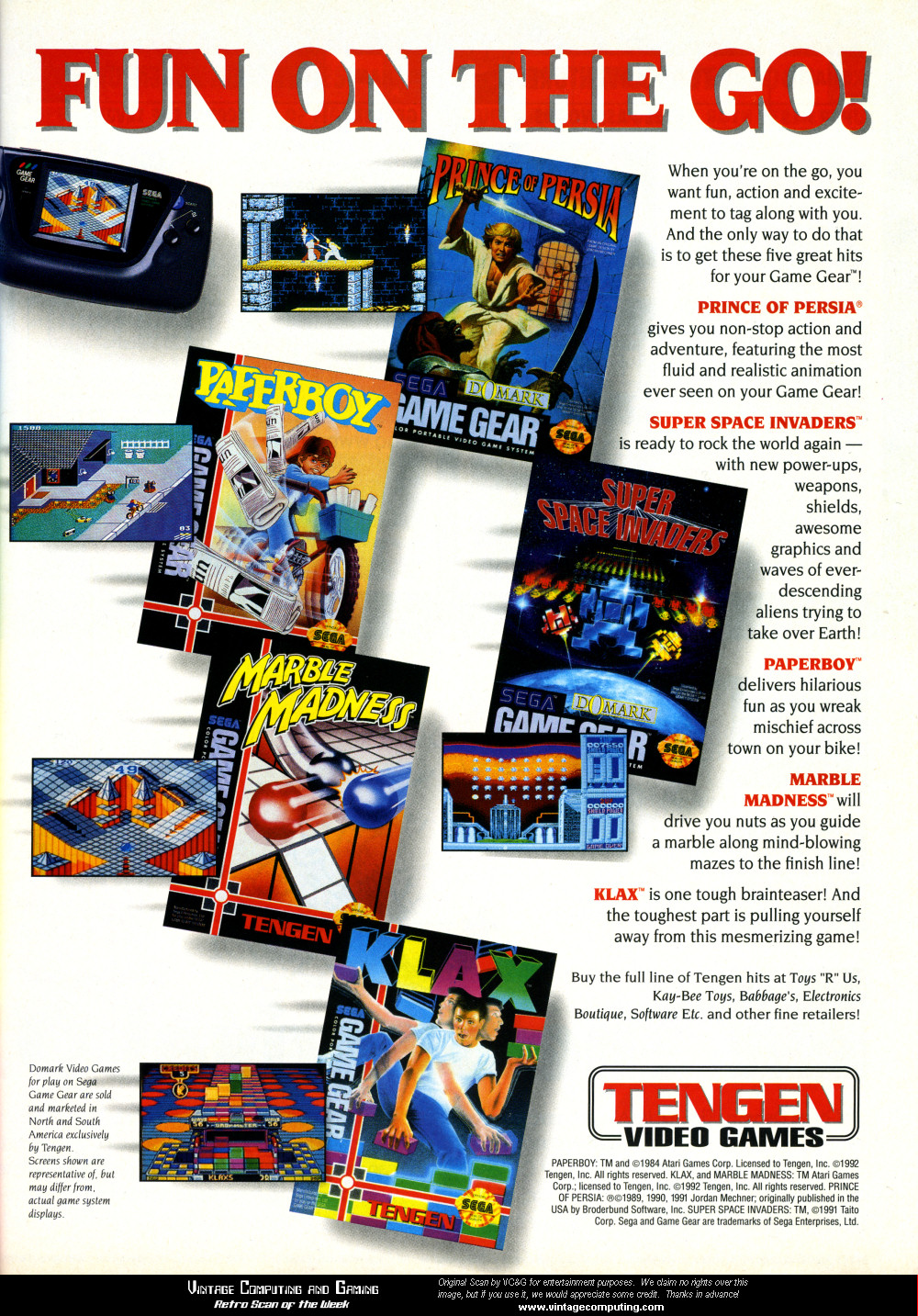 Tengen video hot sale games