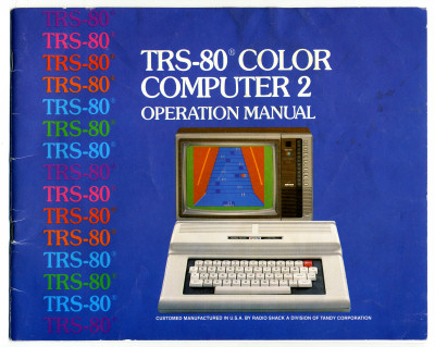 TRS-80 Color Computer Operation Manual Cover - 1983