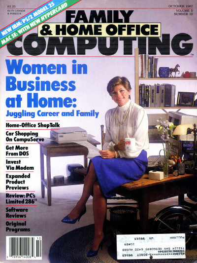 Business woman on Family & Home Office Computing Cover October 1987