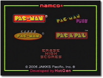 Super Pac-Man Menu