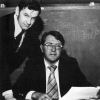 Bill Harrison and Bill Rusch at Sanders 1960s during Ralph Baer first video game console development photo
