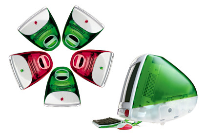 Theoretical Red and Green Christmas iMac