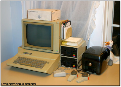 An Apple IIe system in Benj's Kitchen