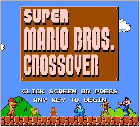 Super Mario Bros. Crossover Title Screen