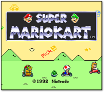 Super Mario Kart Title Screen (SNES)