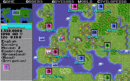 Sid Meier's Civilization I for MS-DOS Screenshot