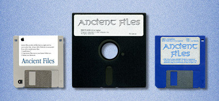 Three "Ancient Files" disks