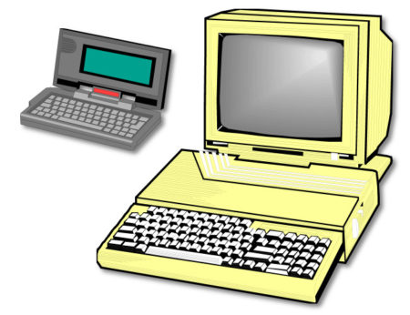Old Computers in 1990s Clip Art